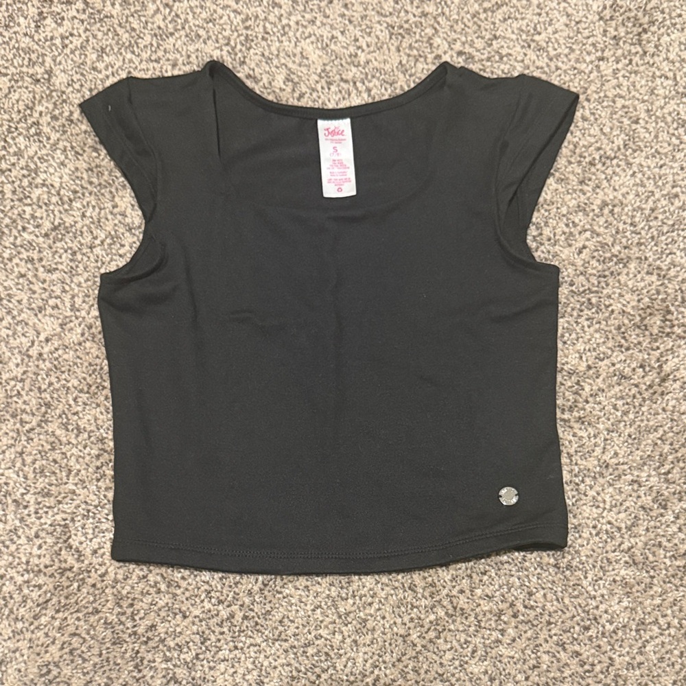 Justice Black Kids Top